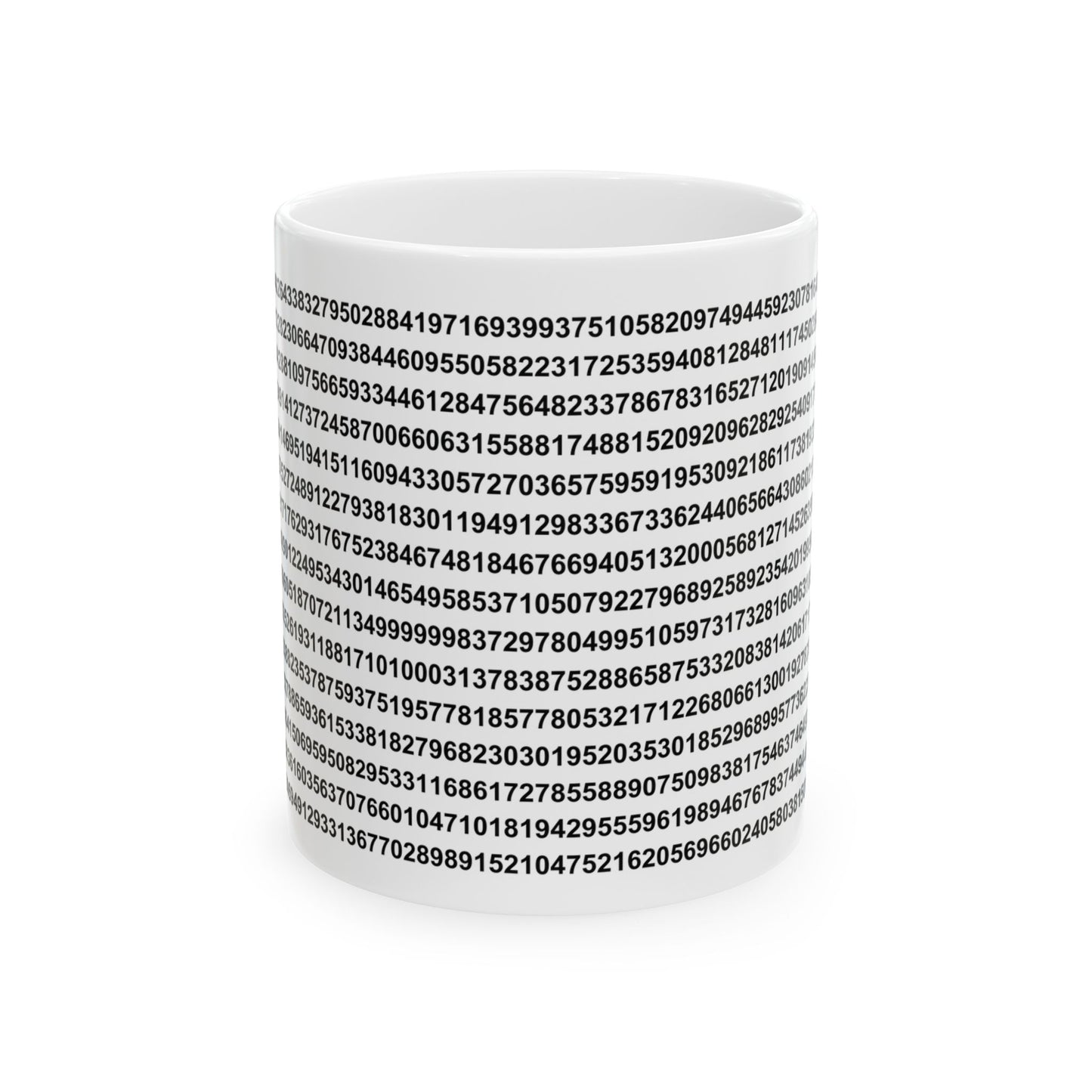 Pi Numerical Value - Ceramic Mug 11oz, 15oz