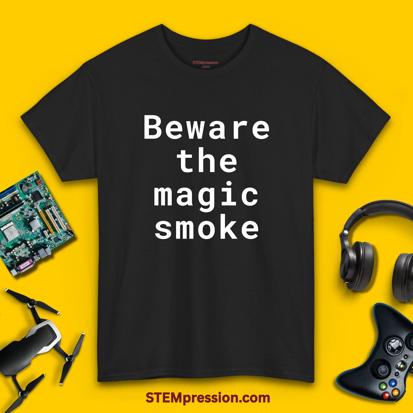 Beware the Magic Smoke - Unisex Cotton Tee