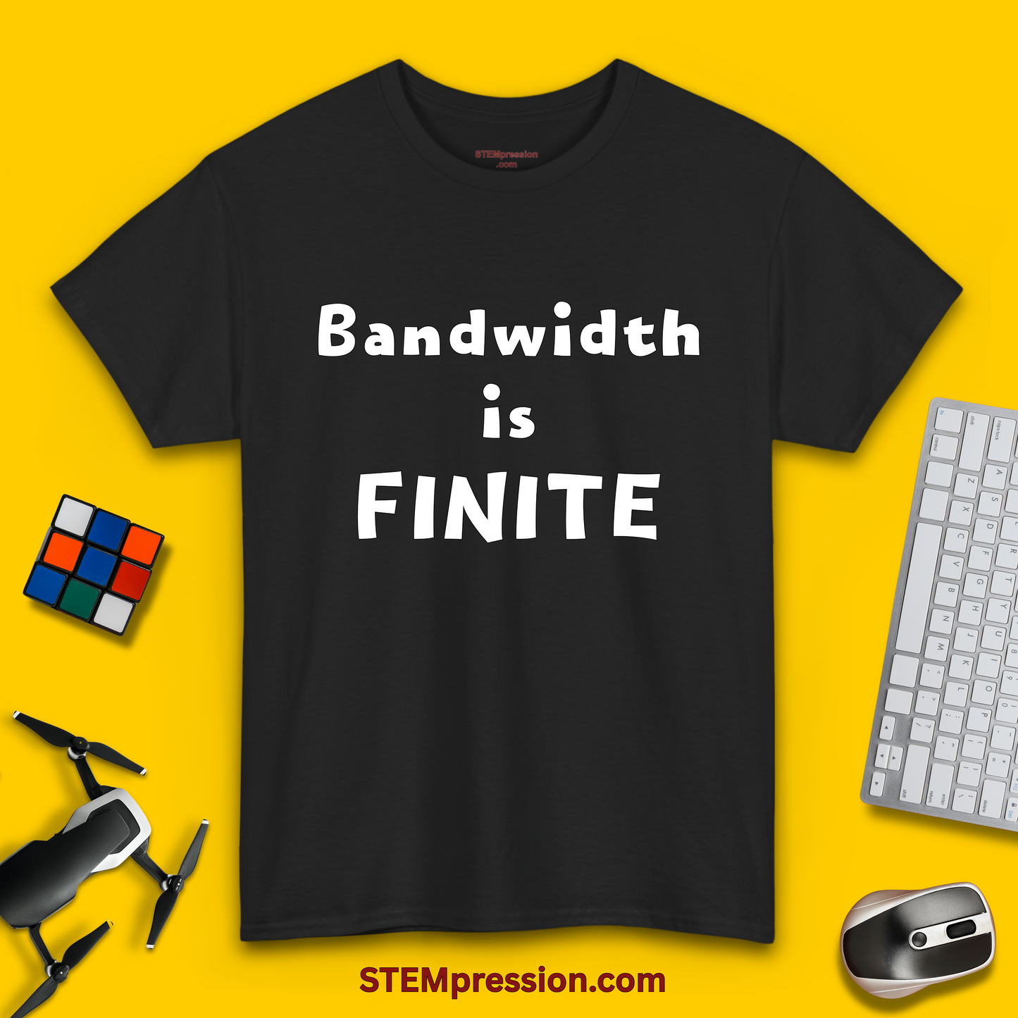 Bandwidth is Finite - Unisex Cotton Tee