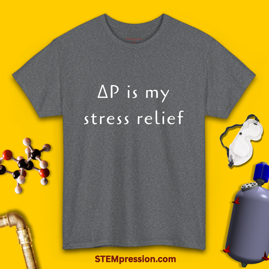 Delta P Is My Stress Relief - Unisex Cotton Tee