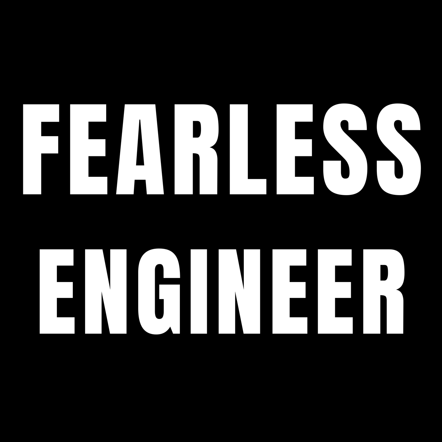 Fearless Engineer - Unisex Cotton Tee