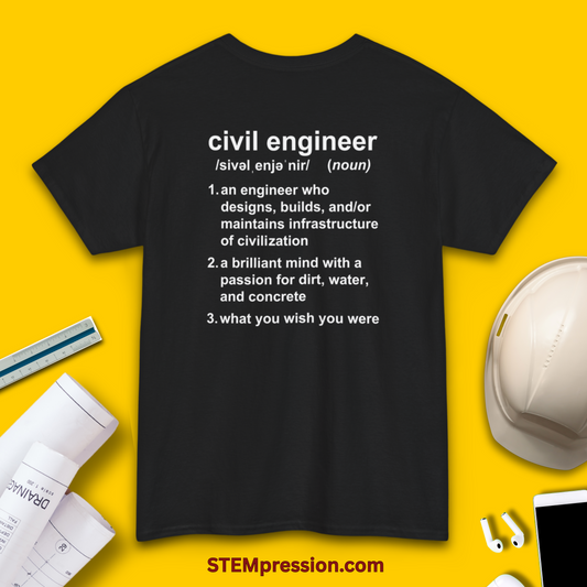 Civil Engineer Definition - Unisex Cotton Tee