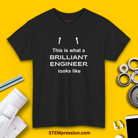 This Is What a Brilliant Engineer Looks Like - Unisex Cotton Tee