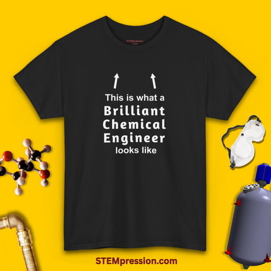 This Is What a Brilliant Chemical Engineer Looks Like - Unisex Cotton Tee