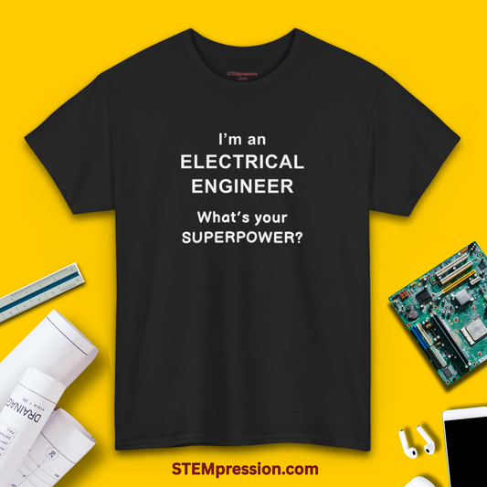 Electrical Engineer Superpower - Unisex Cotton Tee