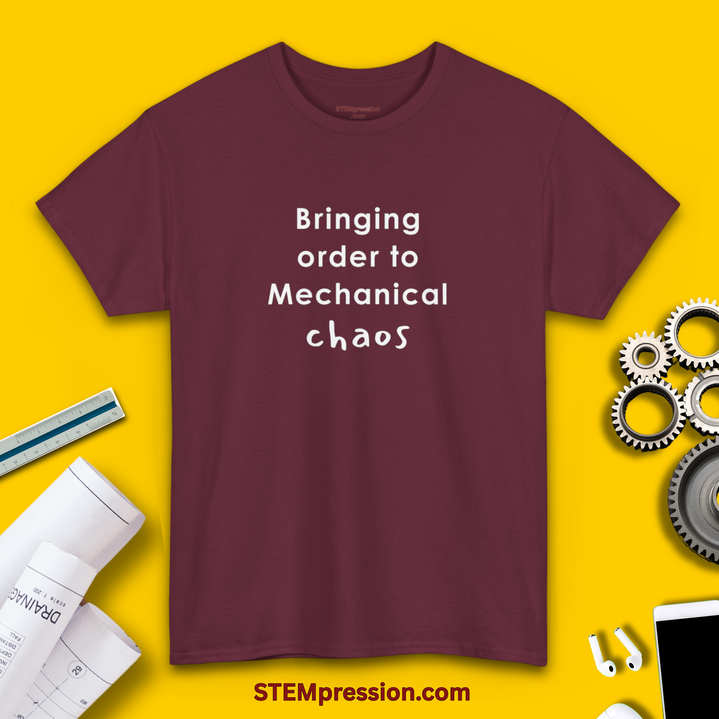 Bringing Order to Mechanical Chaos - Unisex Cotton Tee