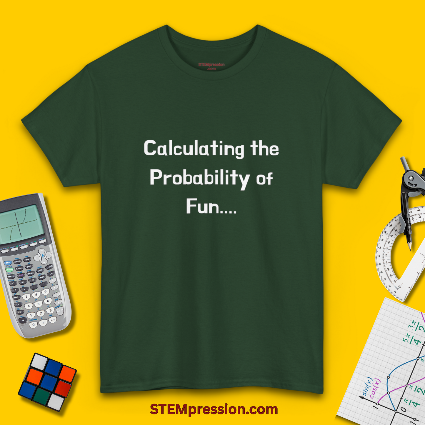 Calculating the Probability of Fun - Unisex Cotton Tee