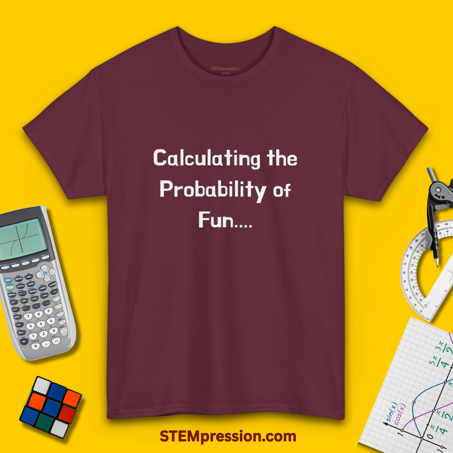 Calculating the Probability of Fun - Unisex Cotton Tee
