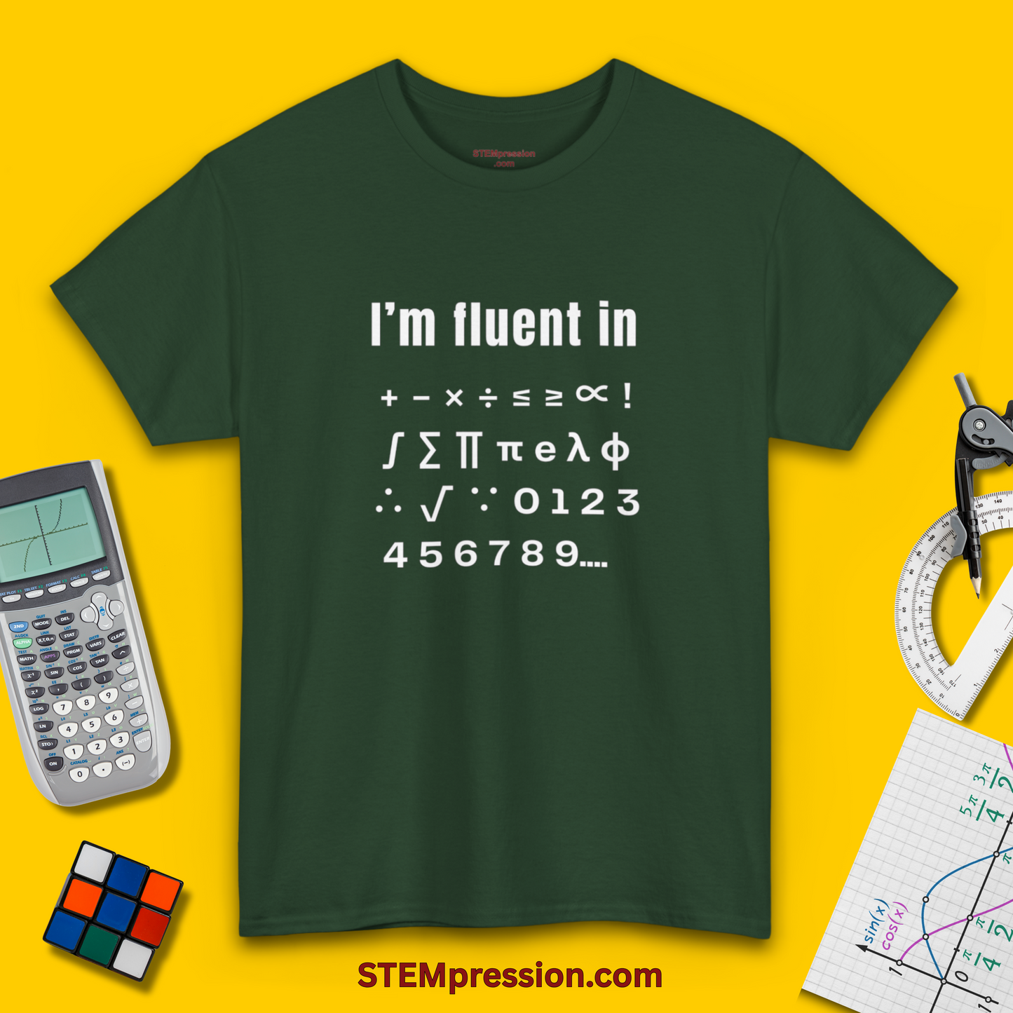I'm Fluent in Math - Unisex Cotton Tee