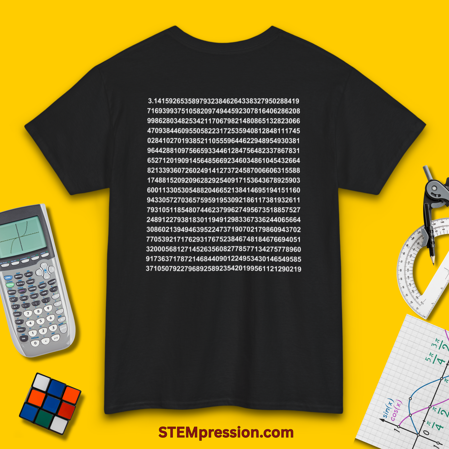 Pi Numerical Value - Unisex Cotton Tee