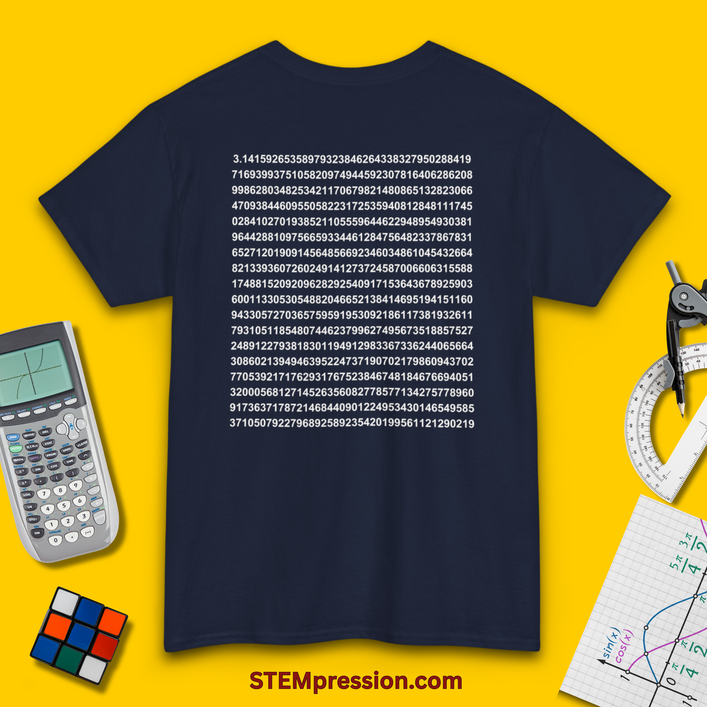 Pi Numerical Value - Unisex Cotton Tee