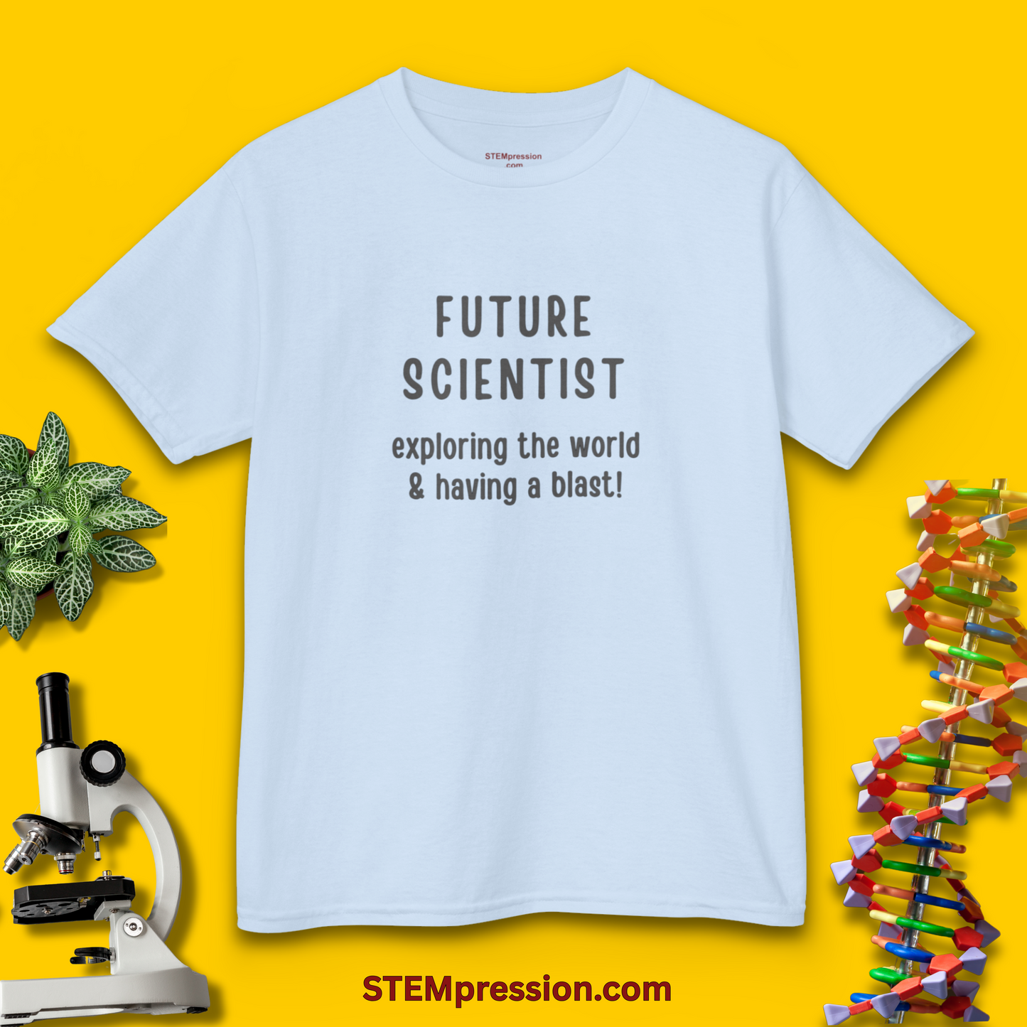 Future Scientist Exploring The World - Kids Cotton Tee