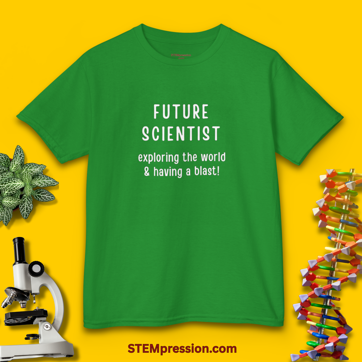 Future Scientist Exploring The World - Kids Cotton Tee