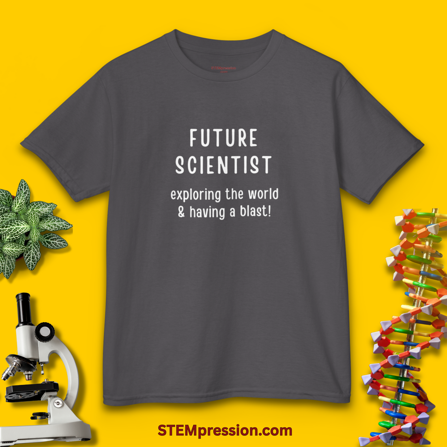 Future Scientist Exploring The World - Kids Cotton Tee