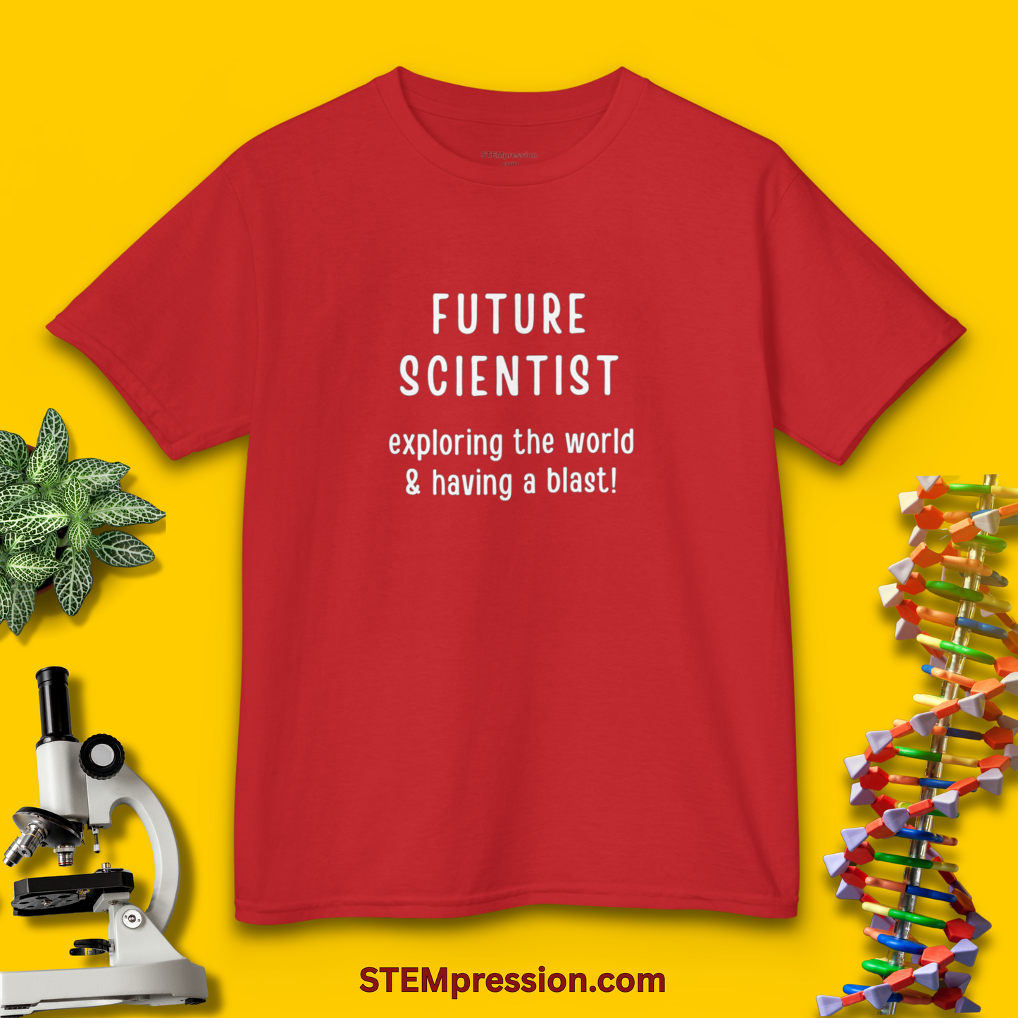 Future Scientist Exploring The World - Kids Cotton Tee