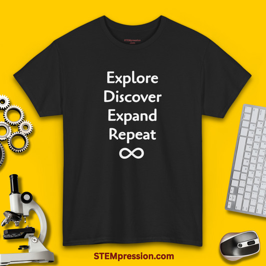 Explore Discover Expand Repeat - Unisex Cotton Tee