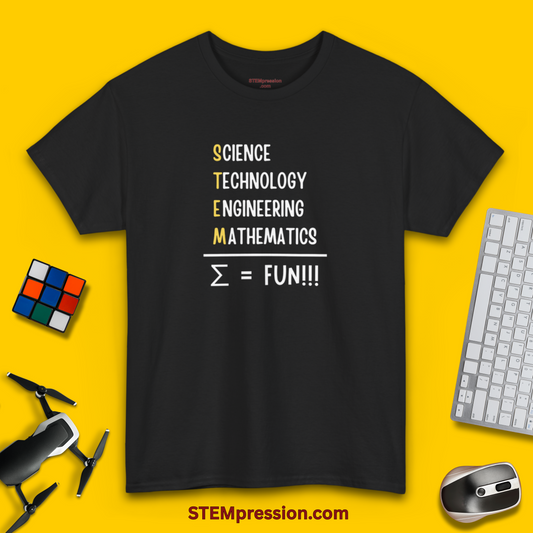 STEM Equals Fun - Unisex Cotton Tee