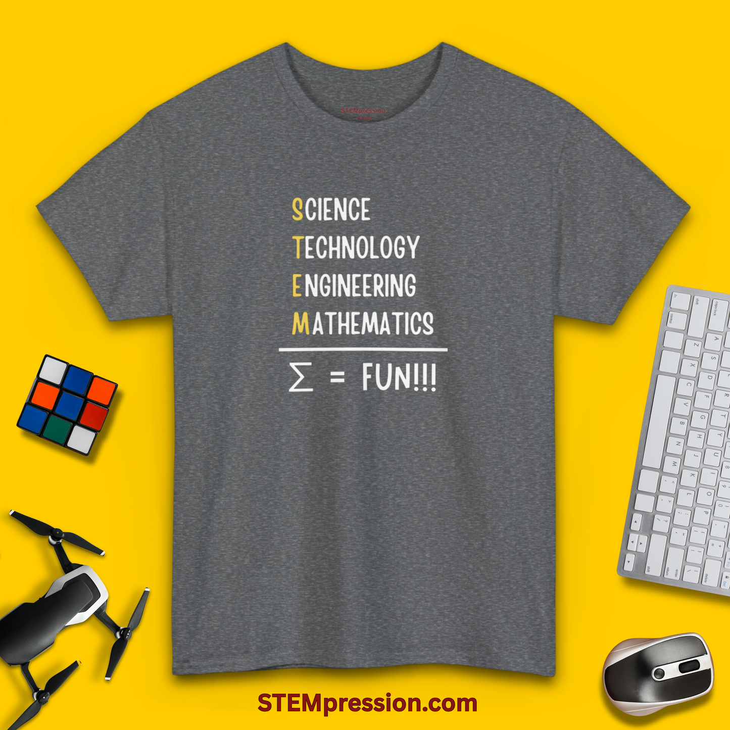 STEM Equals Fun - Unisex Cotton Tee