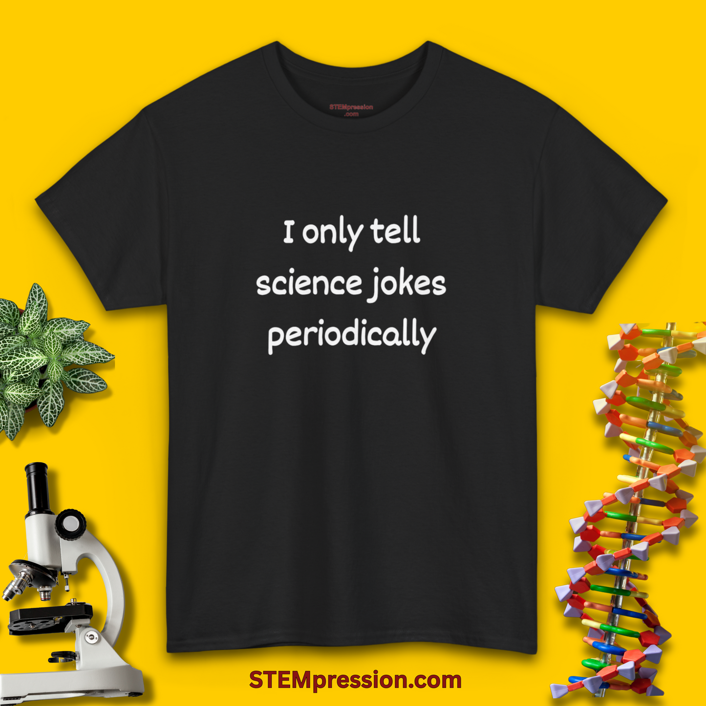 I Only Tell Science Jokes Periodically - Unisex Cotton Tee