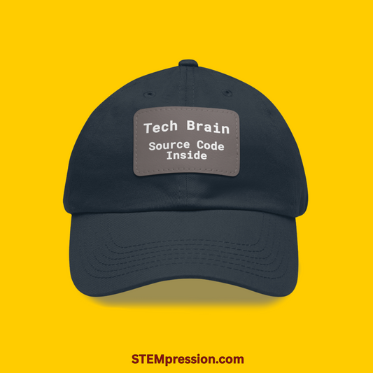 Tech Brain: Source Code Inside - Classic Cap w/ Leather Patch