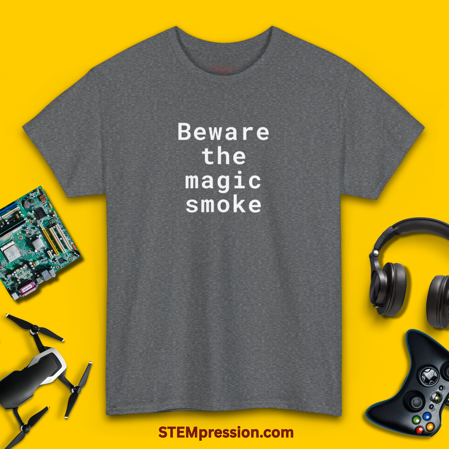 Beware the Magic Smoke - Unisex Cotton Tee