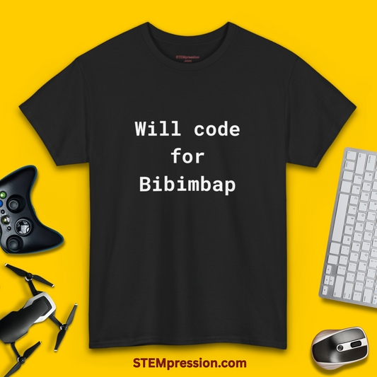 Will Code for Bibimbap - Unisex Cotton Tee