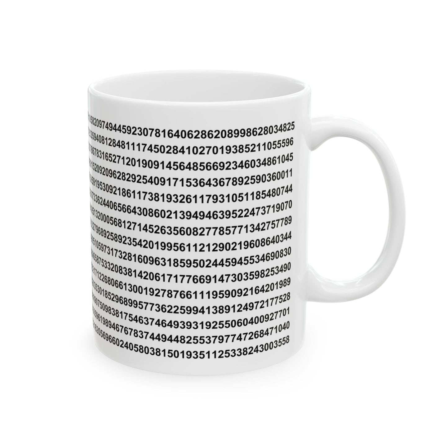 Pi Numerical Value - Ceramic Mug 11oz, 15oz