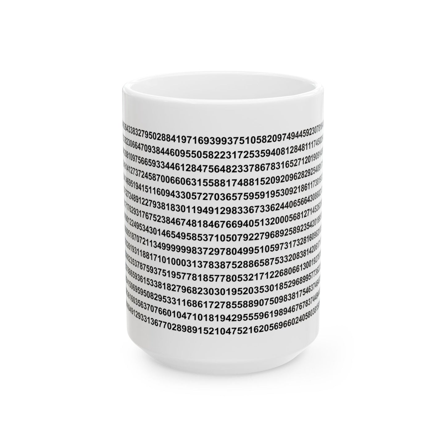 Pi Numerical Value - Ceramic Mug 11oz, 15oz