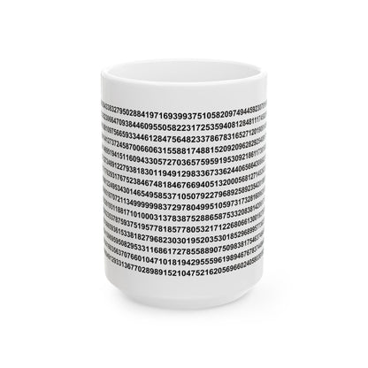 Pi Numerical Value - Ceramic Mug 11oz, 15oz