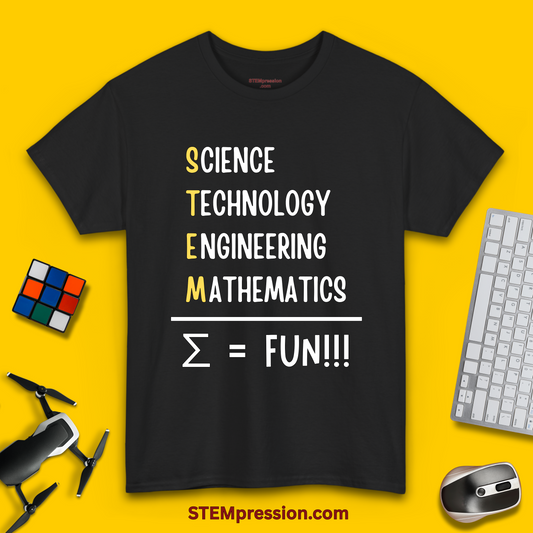 STEM Equals Fun - Unisex Cotton Tee