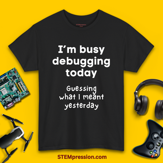 I'm Busy Debugging Today - Unisex Cotton Tee