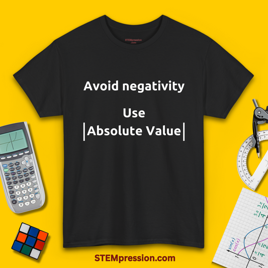 Avoid Negativity Use Absolute Value - Unisex Cotton Tee