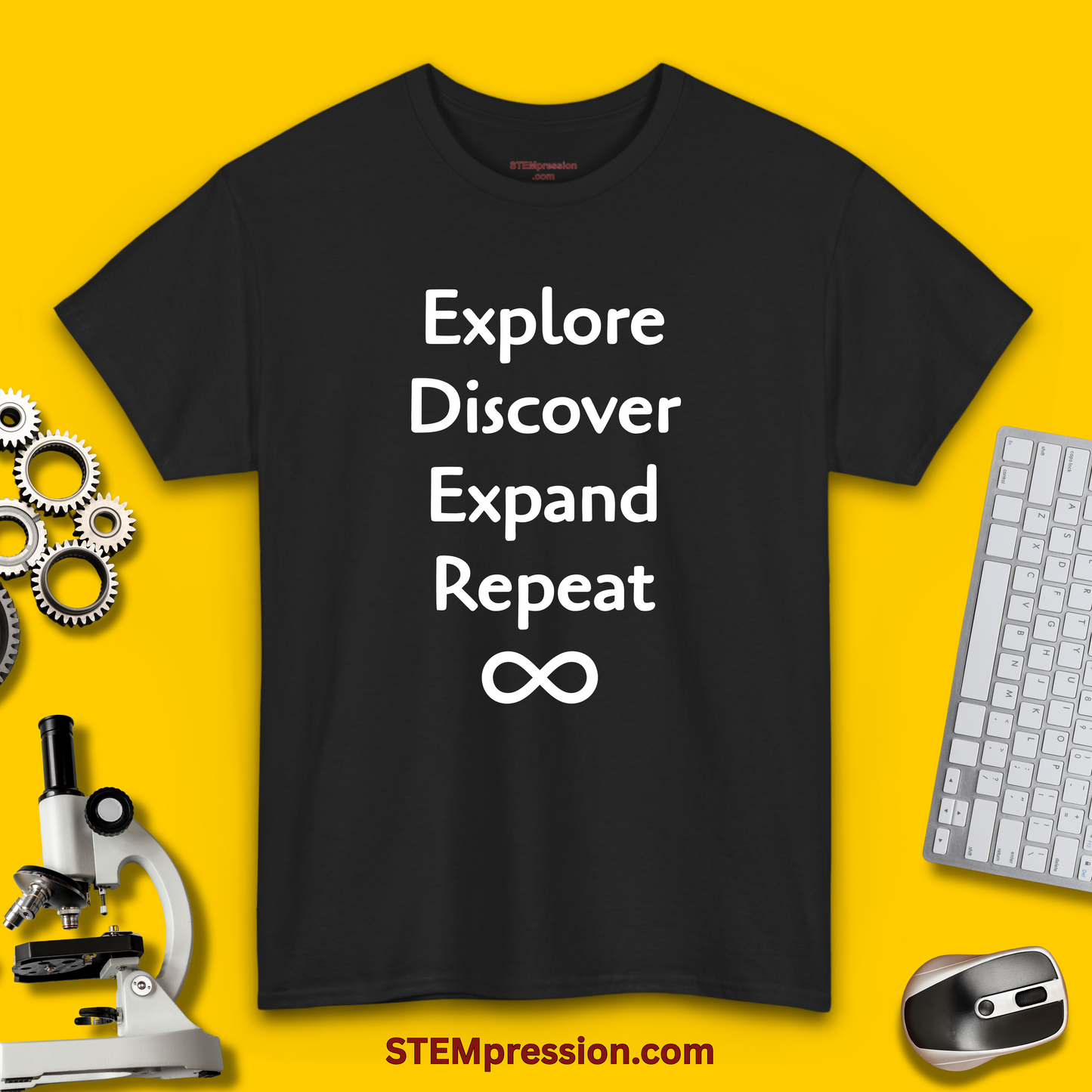 Explore Discover Expand Repeat - Unisex Cotton Tee