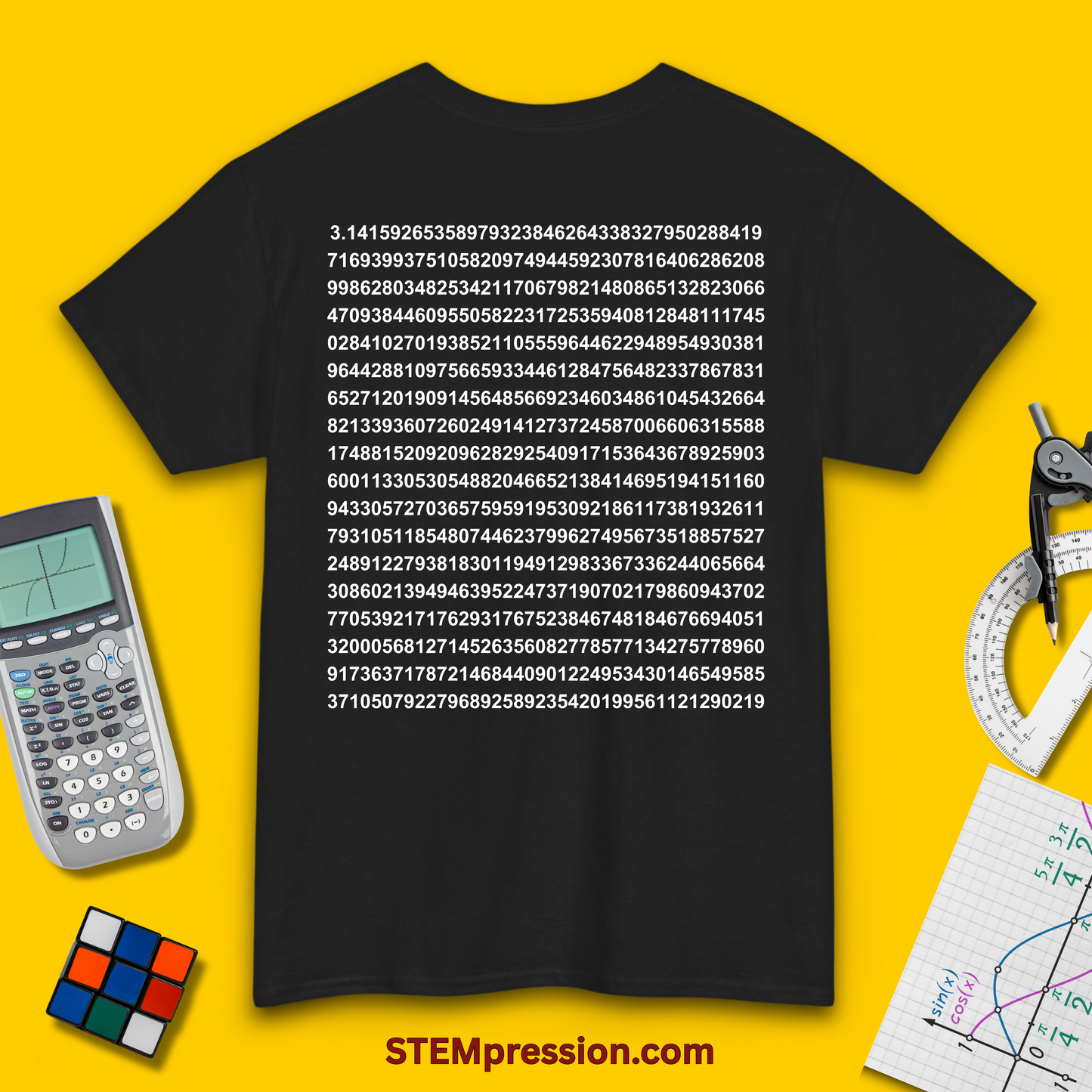 Pi Numerical Value - Unisex Cotton Tee
