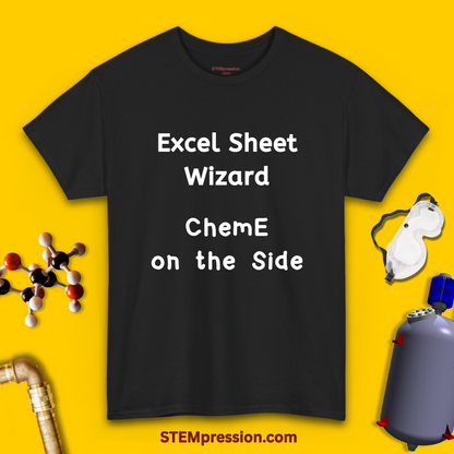 Excel Sheet Wizard ChemE on the Side - Unisex Cotton Tee