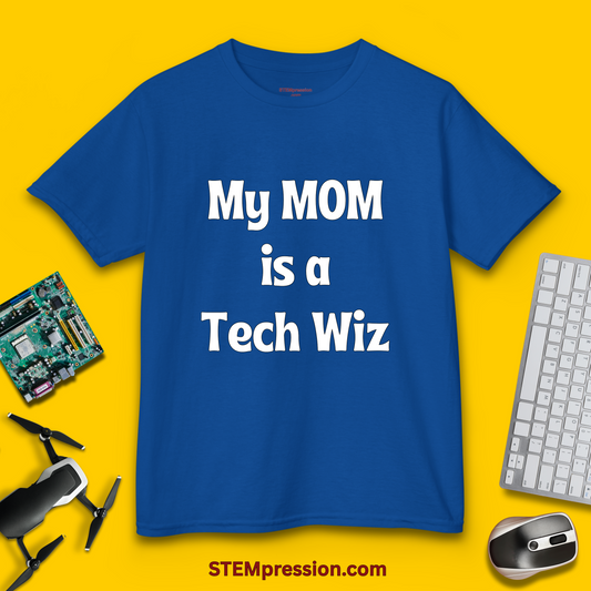 My Mom Is a Tech Wiz - Kids Cotton Tee