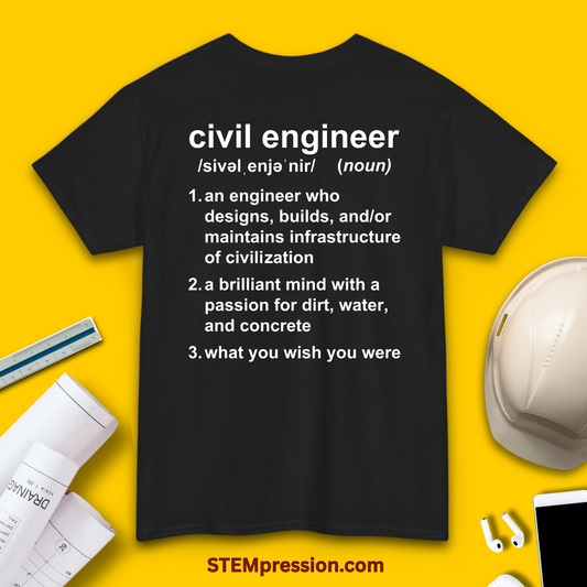 Civil Engineer Definition - Unisex Cotton Tee