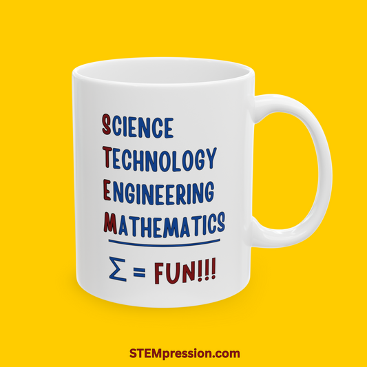 STEM Equals Fun - Ceramic Mug 11oz, 15oz