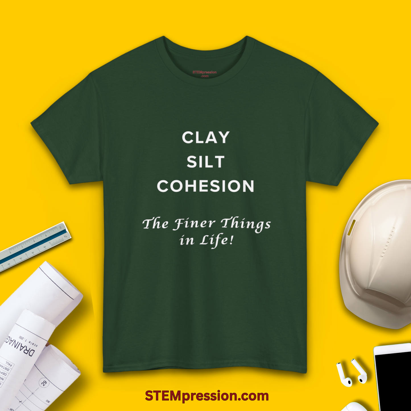 Clay Silt Cohesion the Finer Things in Life - Unisex Cotton Tee