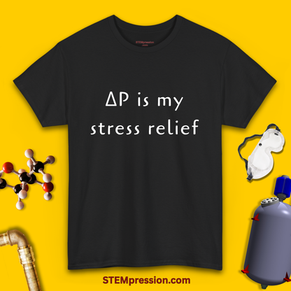 Delta P Is My Stress Relief - Unisex Cotton Tee