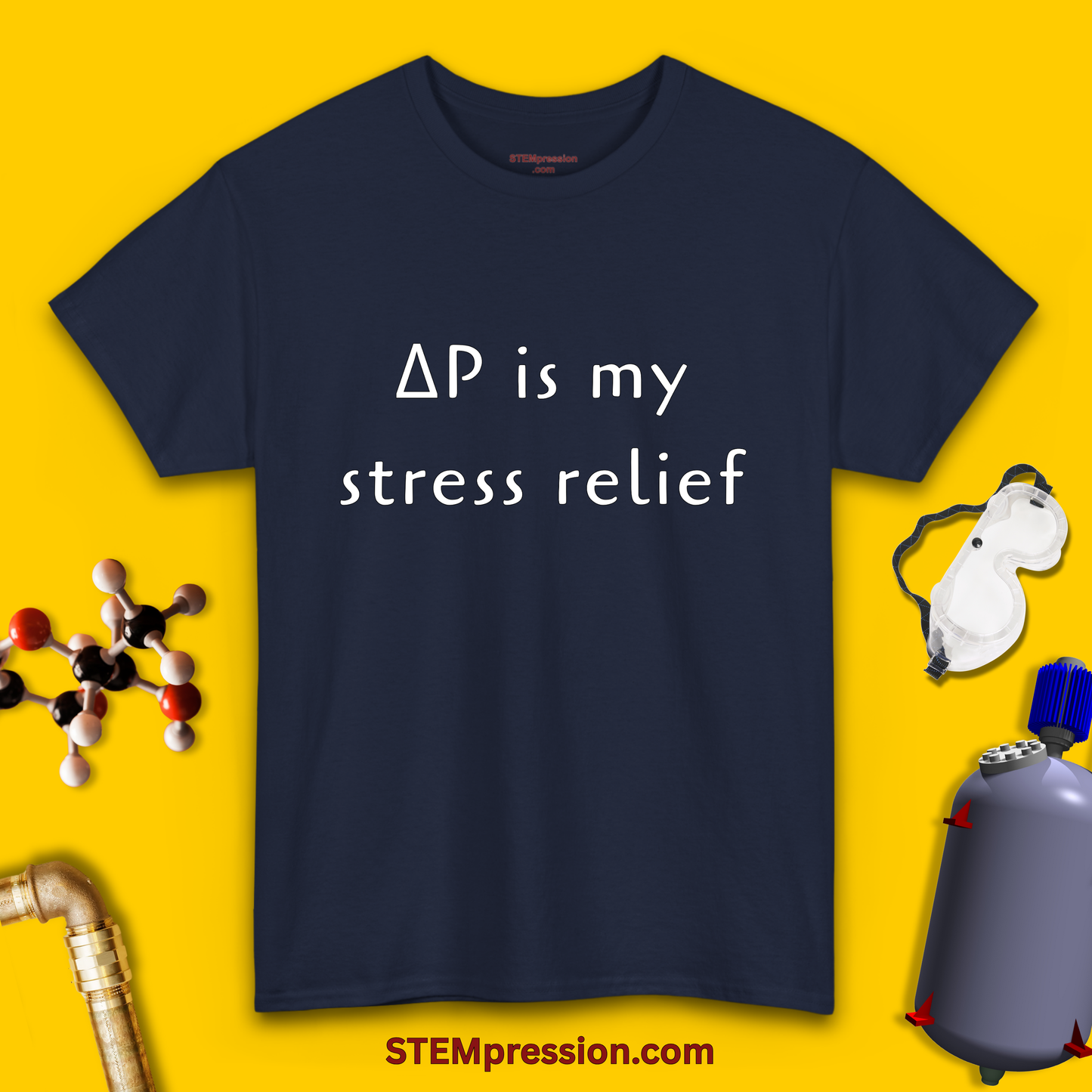 Delta P Is My Stress Relief - Unisex Cotton Tee
