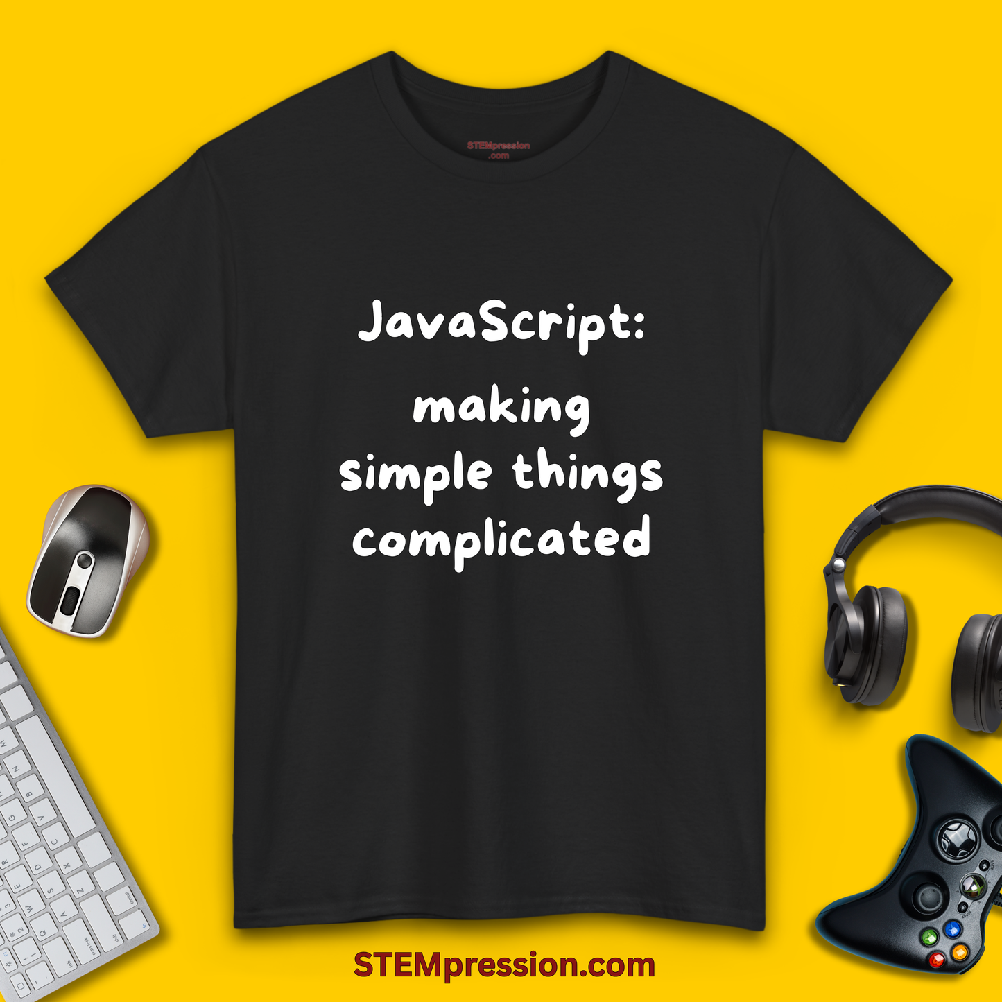JavaScript Making Simple Things Complicated - Unisex Cotton Tee