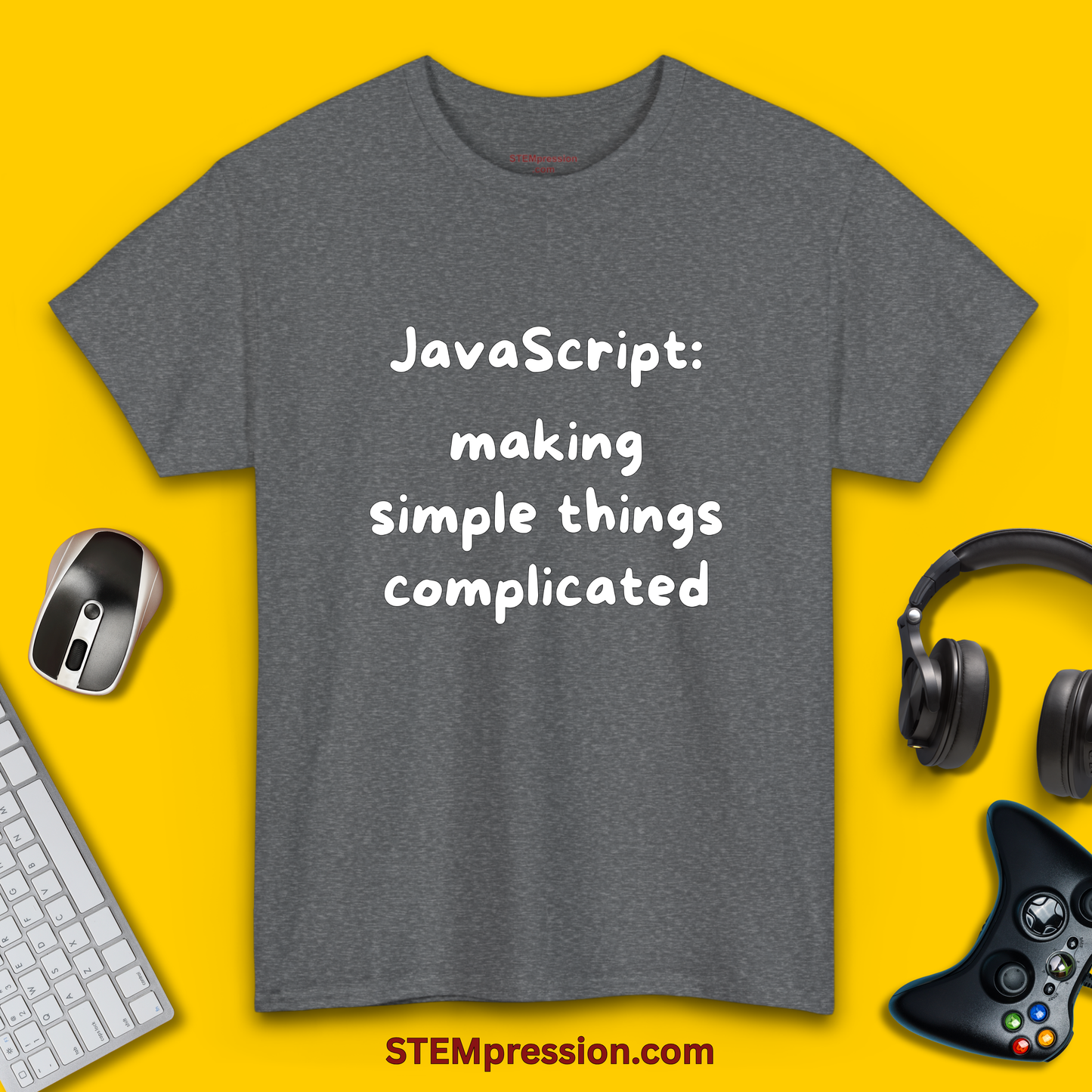 JavaScript Making Simple Things Complicated - Unisex Cotton Tee