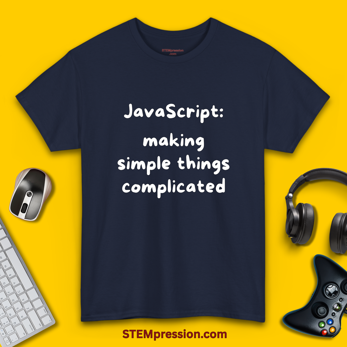 JavaScript Making Simple Things Complicated - Unisex Cotton Tee