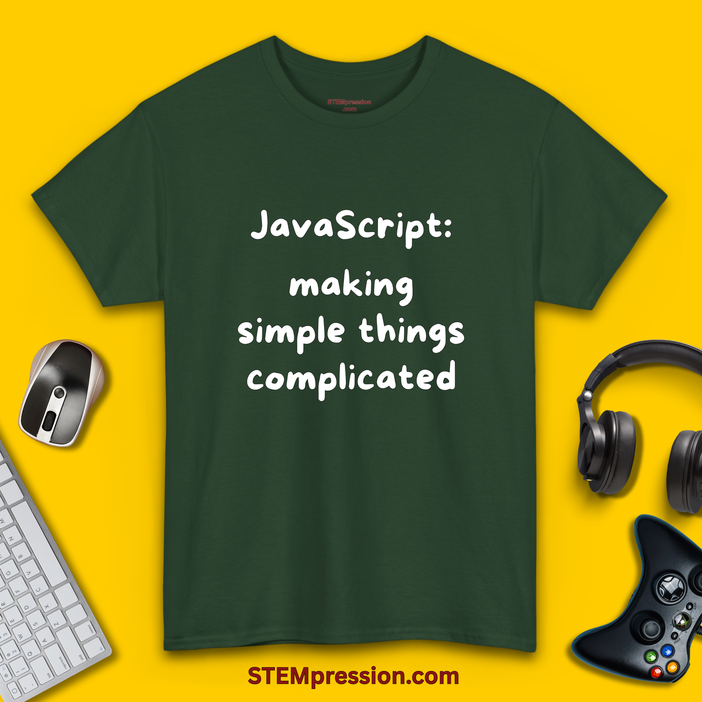 JavaScript Making Simple Things Complicated - Unisex Cotton Tee