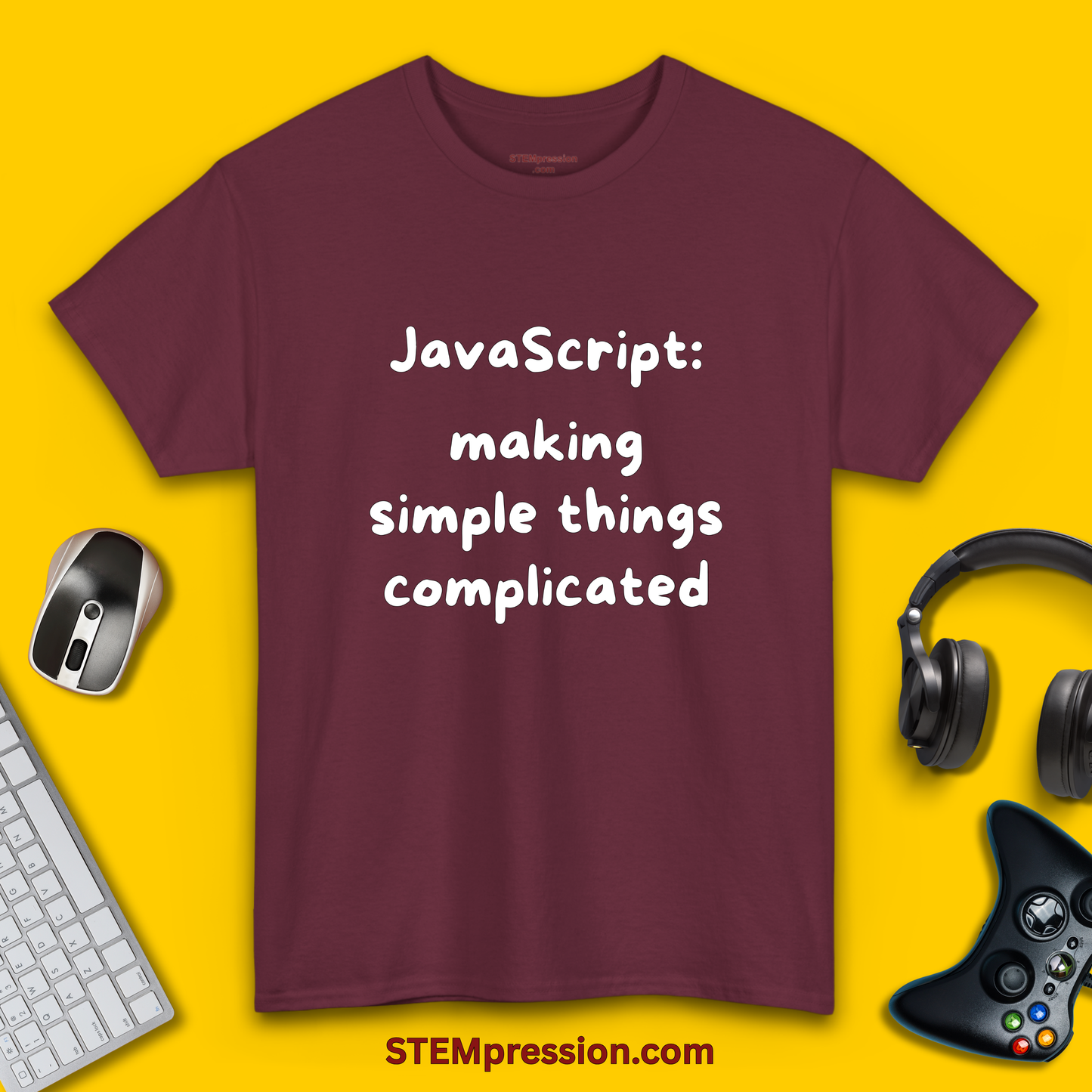 JavaScript Making Simple Things Complicated - Unisex Cotton Tee