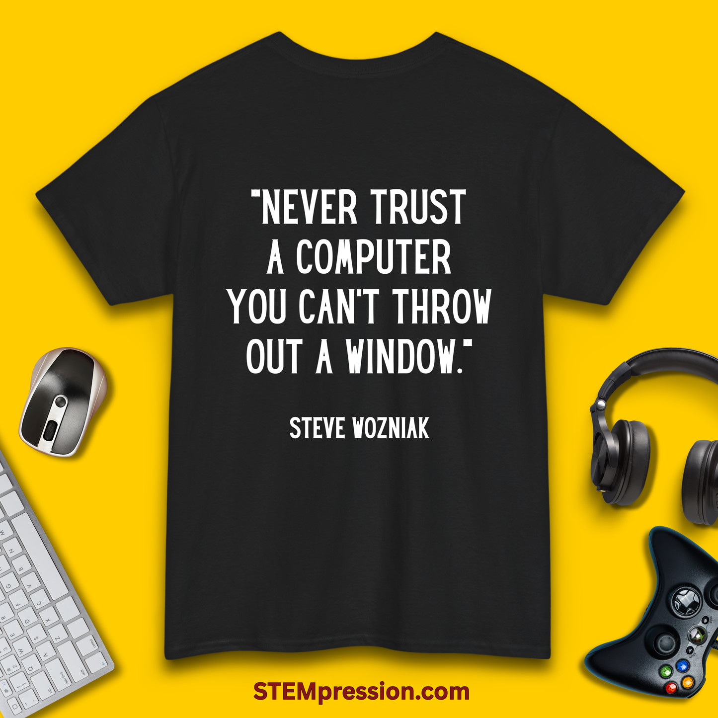 Never Trust A Computer - Unisex Cotton Tee