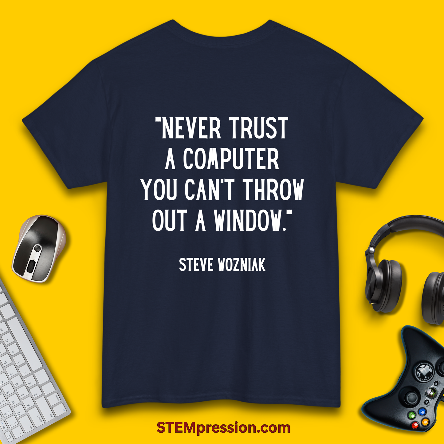 Never Trust A Computer - Unisex Cotton Tee