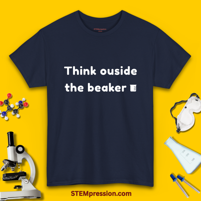 Think Outside the Beaker - Unisex Cotton Tee