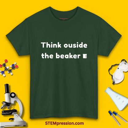 Think Outside the Beaker - Unisex Cotton Tee